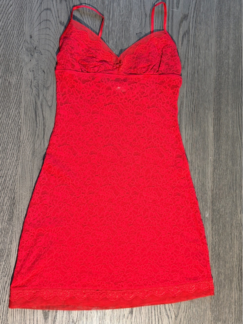 Victoria’s Secret Vintage Chemise Slip Nightie Nightgown Medium Red